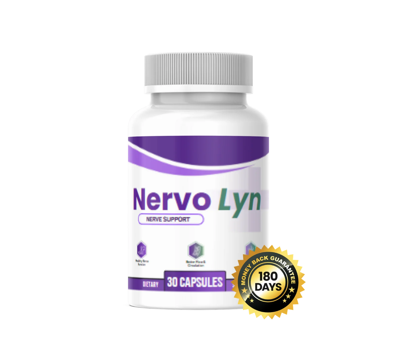 Nervo Lyn Nerve Support Supplement Bottle